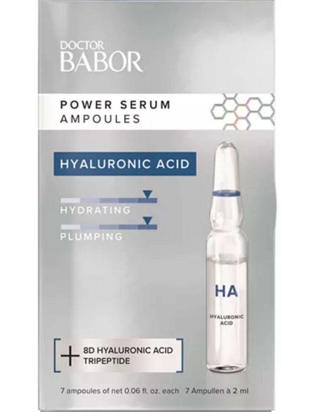 DOCTOR BABOR POWER SERUM AMPOULES
HYALURONIC ACID 7 Ampoules